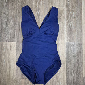 Women's SPANX Blue One Piece Swimsuit Size 10